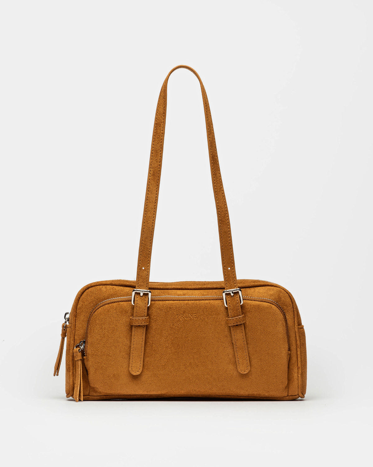 Cartera al hombro Lagoon en efecto gamuza