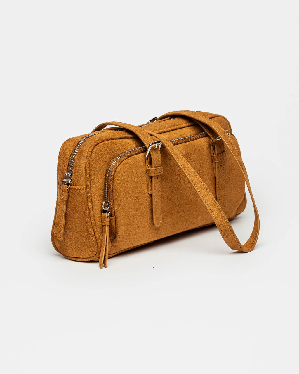 Cartera al hombro Lagoon en efecto gamuza