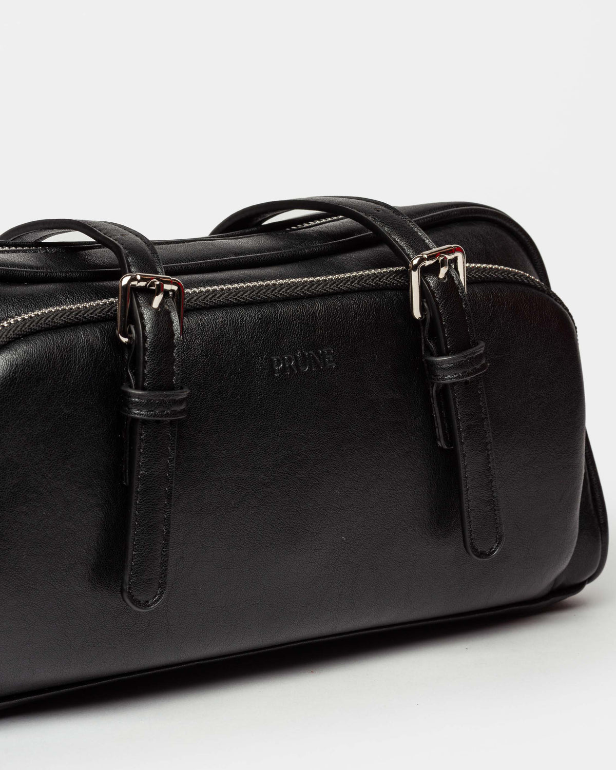 Cartera al hombro Lagoon en efecto cuero liso