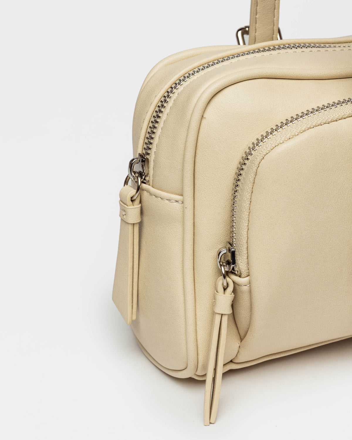 Cartera al hombro Lagoon en efecto cuero liso