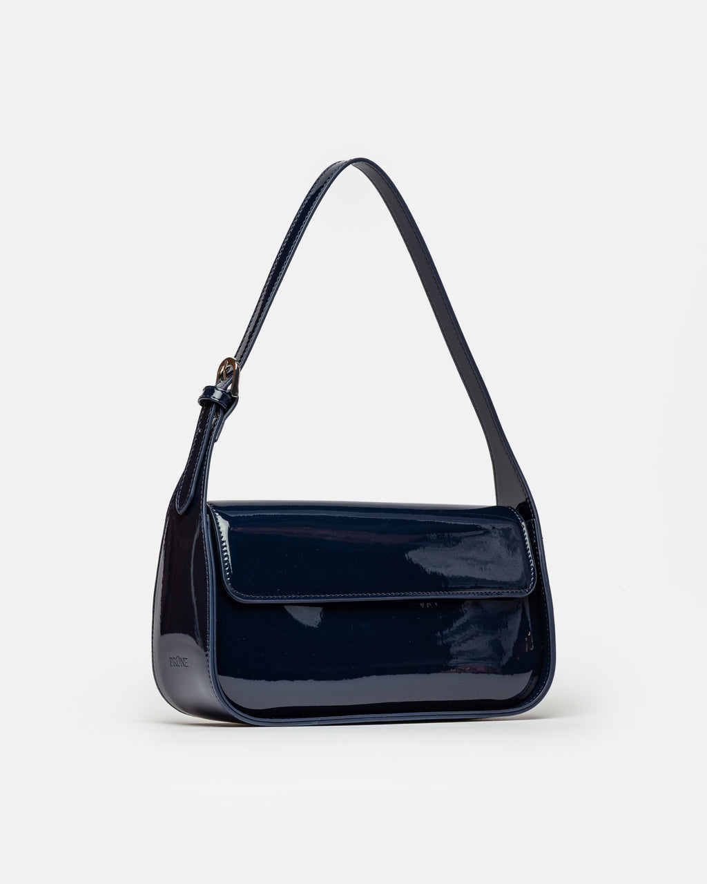 Cartera al hombro Leaf en efecto charol