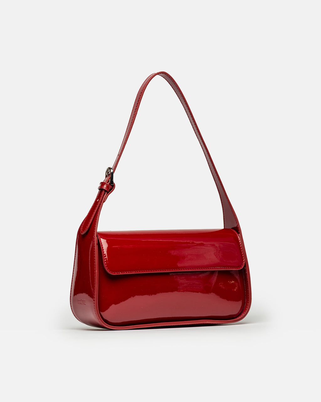 Cartera al hombro Leaf en efecto charol
