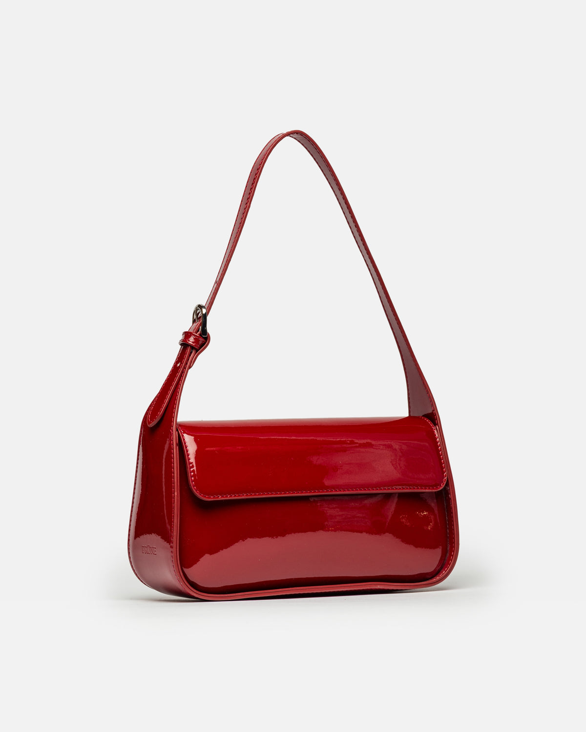 Cartera al hombro Leaf en efecto charol