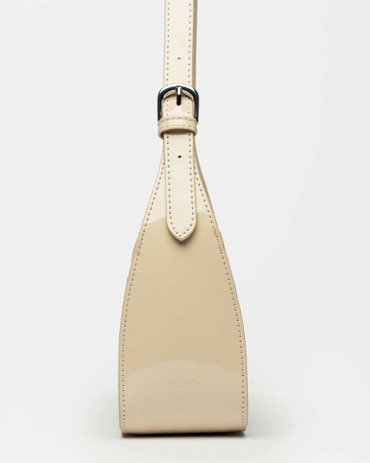 Cartera al hombro Leaf en efecto charol