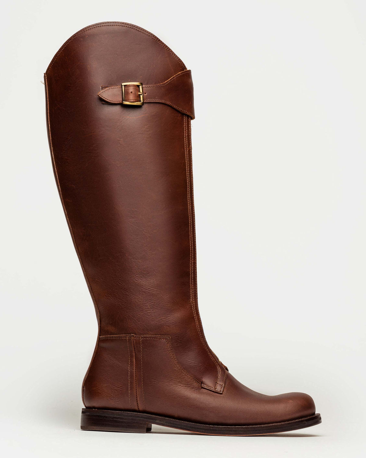 Bota caña alta Remanso en cuero liso